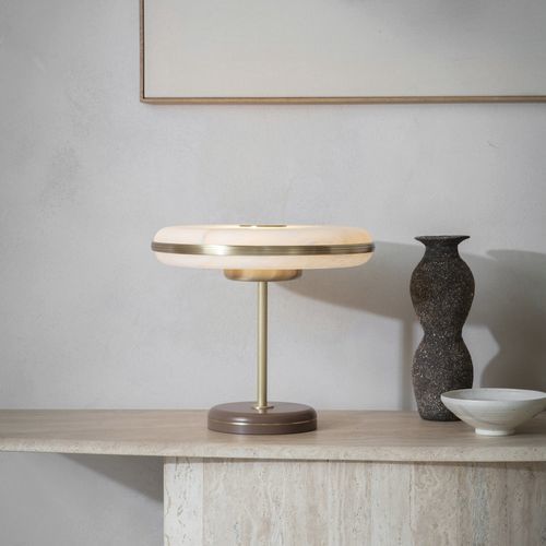 Tischlampe - BERAN - BERT FRANK - Messing / Alabaster / modern