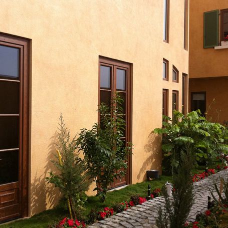 Einflügelige Fenstertür - EUROMIX - Molaro - Holz / Aluminium / mit Doppelverglasung