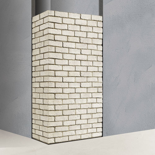 Terrakotta-Verblender - TUNDRA - Geopietra - Außen / für den Innenbereich / verklebt