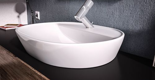 Aufsatzwaschbecken - ELEGANCE: 4360 - Lapino Ceramic - Keramik / oval / modern