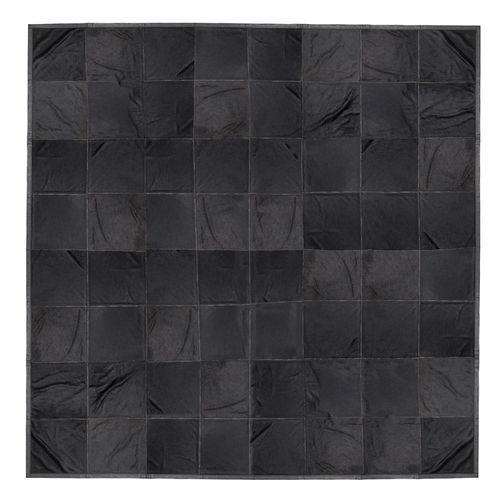 Moderner Teppich - NGUNI - EGG DESIGNS - Patchwork / Tierfell / quadratisch
