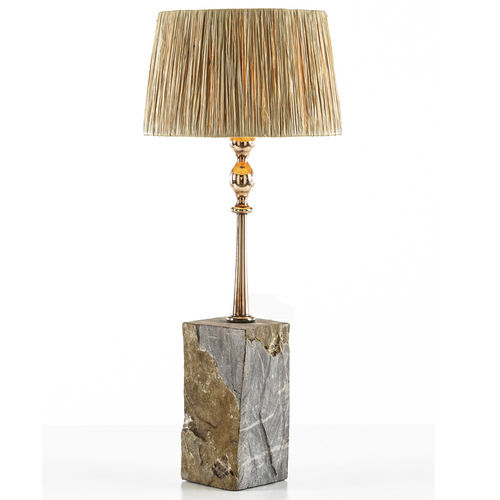 Tischlampe - EGG DESIGNS - Stein / Kupfer / originelles Design
