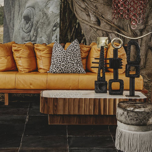 Couchtisch / originelles Design - FLUTED  - EGG DESIGNS - Marmor / Gestell aus Holz / rechteckig