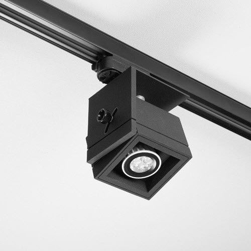 LED-Schienenleuchte - ARTMID SEE S2 - EUGENIUS - Halogen / in Würfelform / Aluminium