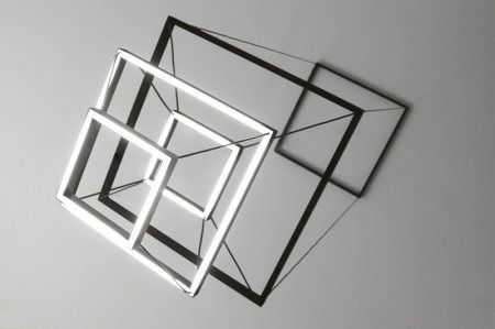 Moderner Kronleuchter - LEVELLIGHT_CUBE5 - EUGENIUS - Aluminium / für Gewerbegebrauch / mit geometrischen Motiven