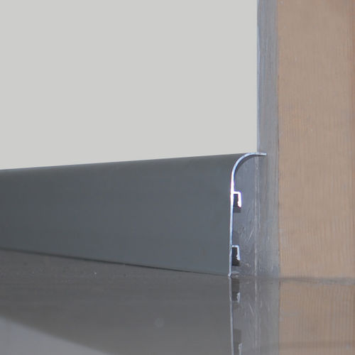 Aluminium-Zierleiste - EUROSKIRTING 206A - Euroshrink - abgerundet / für E-Kabel