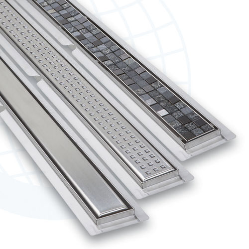 Edelstahl-Duschablaufrinne - EURODRAIN 1701-2-3S - Euroshrink