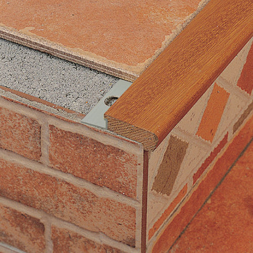Holz-Abschlussprofil - EUROSTEP 238N  - Euroshrink - Aluminium / für Außeneckprofil / Stufenkante