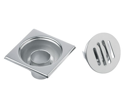 Edelstahl-Bodenablauf - 402/40 - Ferplast Srl - für Duschen / Gitter / quadratisch