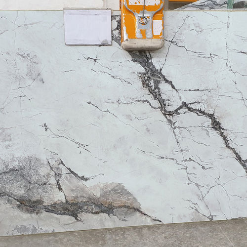 Marmor-Steinplatte - BLUETTA - Ionic Stone - für Fußboden / poliert / Marmoroptik