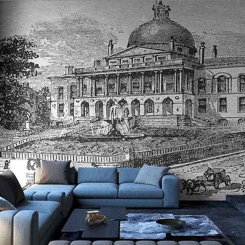 Tapete / originelles Design - BOSTON 1885 - HD WALLS - Vlies / Kunstdruck / 3D-Effekt