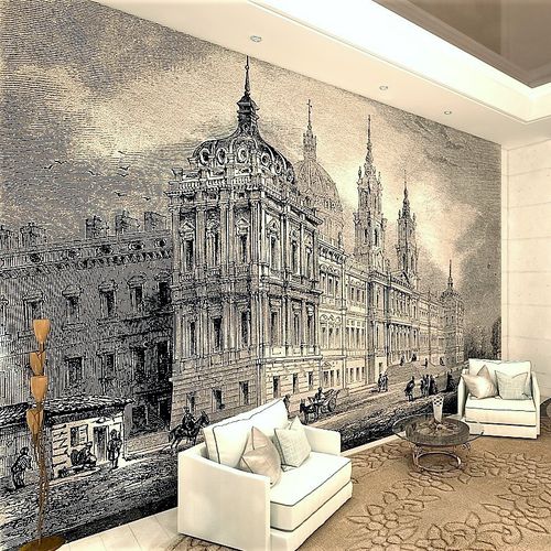 Tapete / originelles Design - MAFRA 1861 - HD WALLS - Vlies / Kunstdruck / Skizzenmotiv