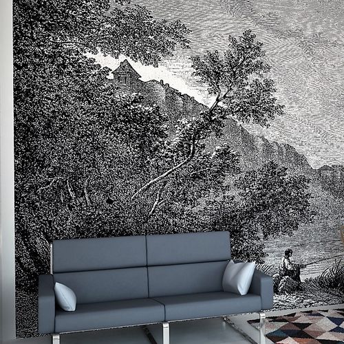Tapete / originelles Design - LIVERDUN 1869 - HD WALLS - Vlies / Kunstdruck / Skizzenmotiv