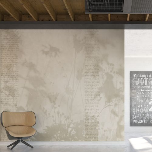 Moderne Tapete - RHYTMIC FLOWERS - HD WALLS - Vinyl / Blumenmotiv / Stoffoptik