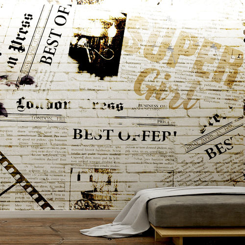 Moderne Tapete - SUPER GIRL - HD WALLS - Vlies / Vinyl / Städtemotiv