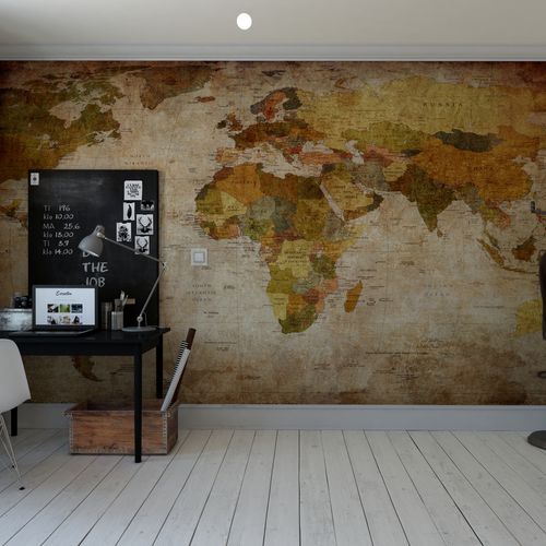 Stil-Tapete - WORLD - HD WALLS - Vlies / Vinyl / Kartenmotiv