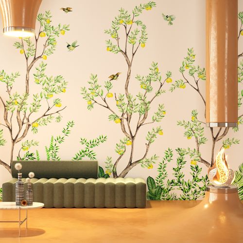 Moderne Tapete - CITRUS - HD WALLS - Vlies / Vinyl / Blumenmotive