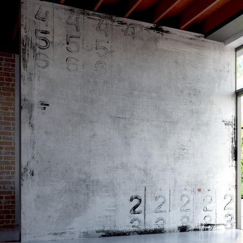 Moderne Tapete - NUMBERS GAME - HD WALLS - Vinyl / einfarbig / Betonoptik
