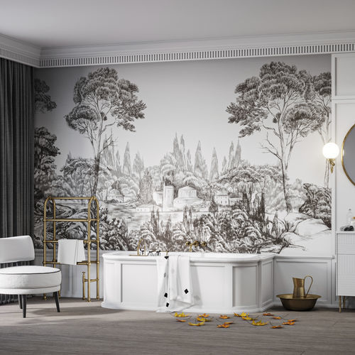 Moderne Tapete - NIGRUM SILVA - HD WALLS - Vinyl / Polyester / Panorama