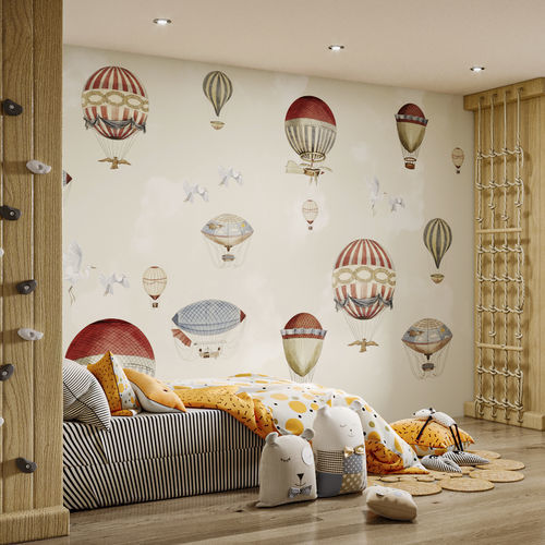 Moderne Tapete - BALOON FESTIVAL - HDPG01 - HD WALLS - Vlies / Vinyl / Kindermotiv