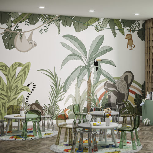 Moderne Tapete - SAFARI-FUN-HDPG-05 - HD WALLS - Vlies / Vinyl / Tiermuster