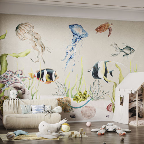 Moderne Tapete - AQUARIUM-HDPG-07 - HD WALLS - Vlies / Vinyl / Tiermuster