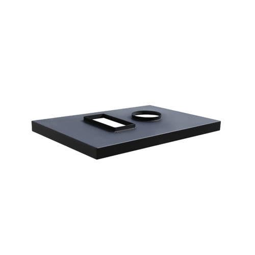Moderne Kaminverkleidung - Richard Brink GmbH & Co KG - galvanisiertem Stahl / schwarz