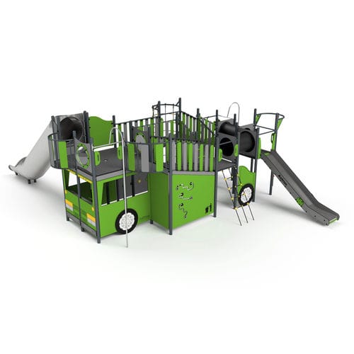Stahl-Spielplatzgerät - 3113S GARBAGE TRUCK - Astrus Playgrounds - HDPE / modular
