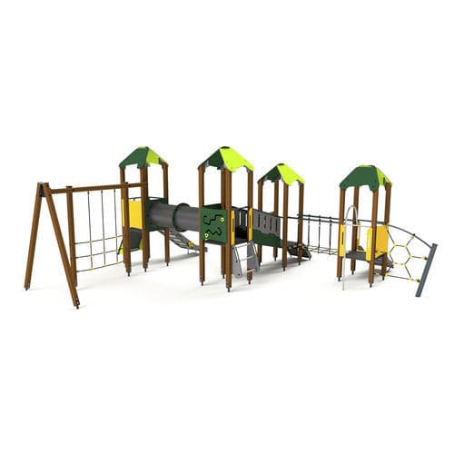 Metall-Spielplatzgerät - 10034 - Astrus Playgrounds - Holz / HDPE / modular