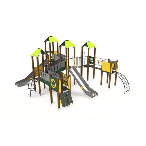 Metall-Spielplatzgerät - 10037 - Astrus Playgrounds - Holz / HDPE / modular