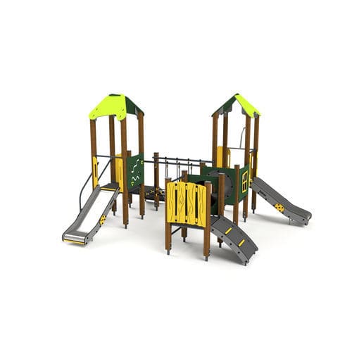 Metall-Spielplatzgerät - 10039 - Astrus Playgrounds - Holz / HDPE / modular