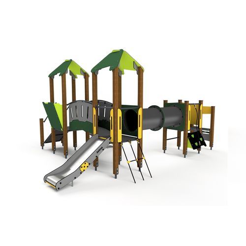 Metall-Spielplatzgerät - 10035 - Astrus Playgrounds - Holz / PEHD / modular