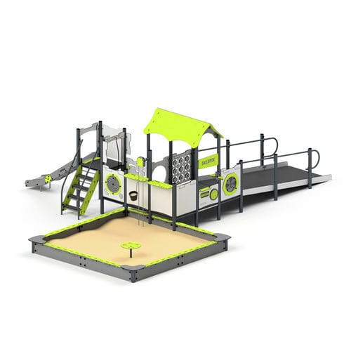 Spielplatzgerät für Kindergarten - 11113 - Astrus Playgrounds - Metall / HDPE / behindertenfreundlich