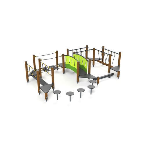 Fitnesspark für Spielplätze - 10051 - Astrus Playgrounds - für Schulen / für sportliche Aktivität / für öffentliche Bereiche