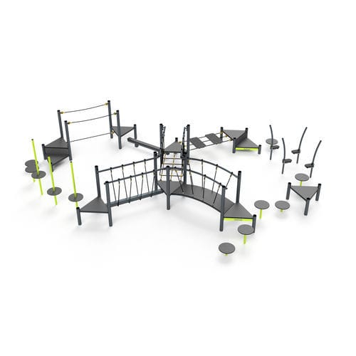 Fitnesspark für Spielplätze - 3644S - Astrus Playgrounds - für Schulen / für sportliche Aktivität / für öffentliche Bereiche