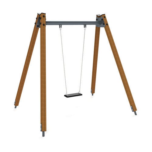 Holzschaukel - 3501D - Astrus Playgrounds - galvanisiertem Stahl / Spielplatz