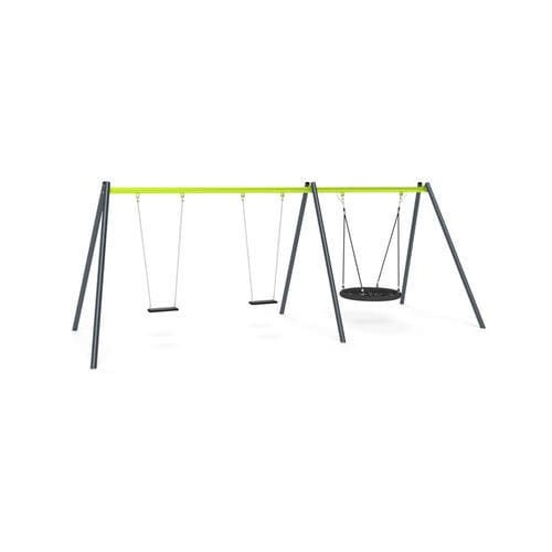 Schaukel / galvanisiertem Stahl - 3504S  - Astrus Playgrounds - Kordel / Spielplatz / Mehrfach