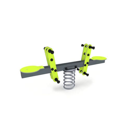 Federwippe / galvanisiertem Stahl - 3514S - Astrus Playgrounds - HDPE / Zweisitzer