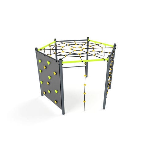 Klettergerüst für Spielplätze - 3606S-1 WITH SPIDER WEB - Astrus Playgrounds - für Sportparcours
