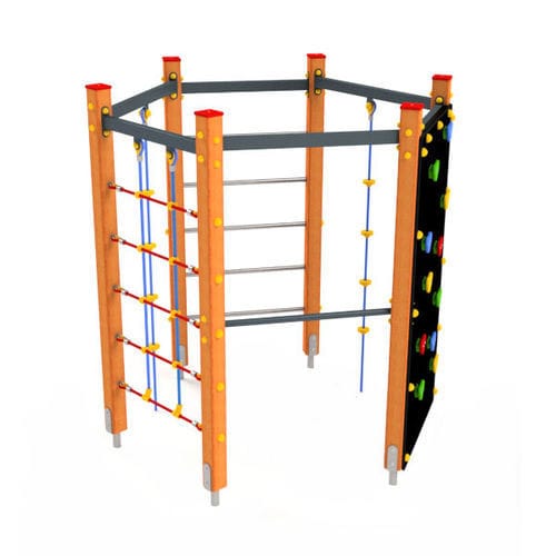 Festinstallierte Kletterwand - 3630D - Astrus Playgrounds - für Spielplätze