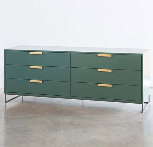 Moderne Kommode - 6 DRAWER UNIT - Studio 19 - Holz / Messing / maßgefertigt