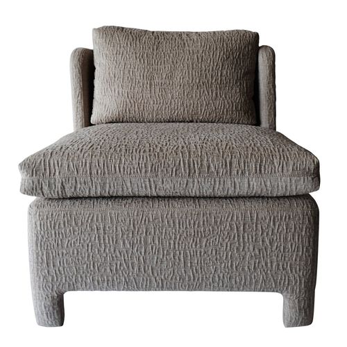 Moderner Kaminsessel - SLIPPER - Studio 19 - Leder / Stoff