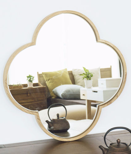 Wandmontierter Spiegel - FLORAL - Ziinlife - modern / Eiche