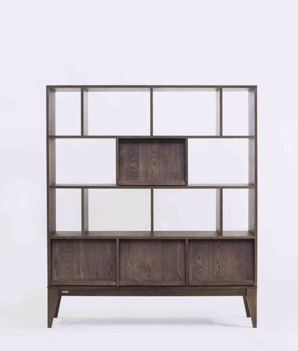 Modul-Bücherregal - KARLI - Ziinlife - modern / Eiche / Nussbaum