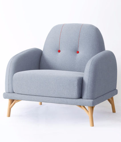 Moderner Sessel - NIFTY  - Ziinlife - Stoff / grau / blau