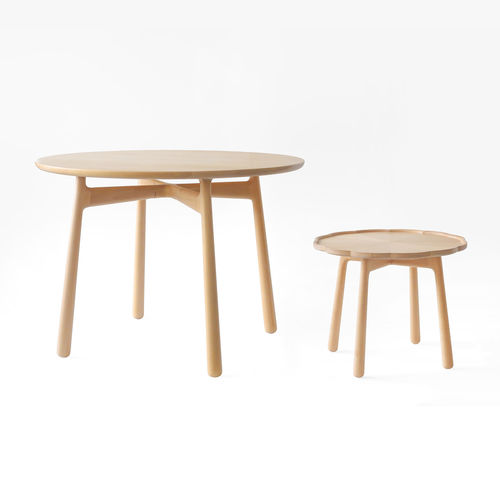 Moderner Couchtisch - COME-TOGETHER - Ziinlife - Buche / rund / für Privatgebrauch