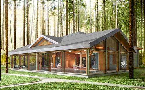 Fertigbau-Gebäude - SAFRAN 232 - Lumi Polar - Brettschichtholz / Holzkonstruktion / für Spa