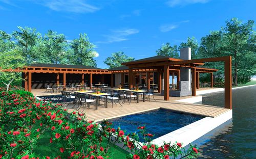 Fertigbau-Gebäude - COTE D'AZUR - Lumi Polar - Brettschichtholz / für Hotels / für Restaurants