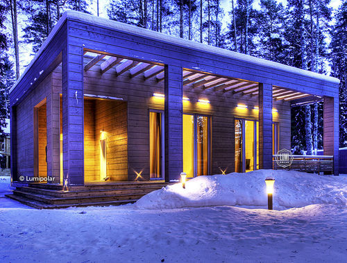 Fertigbau-Gebäude - OXXO GUEST HOUSE - Lumi Polar - Brettschichtholz / für Privatgebrauch / modern