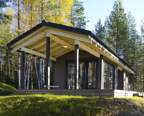 Fertigbau-Gebäude - HANKO SAUNA 33 - Lumi Polar - Brettschichtholz / für Gesundheitseinrichtungen / modern